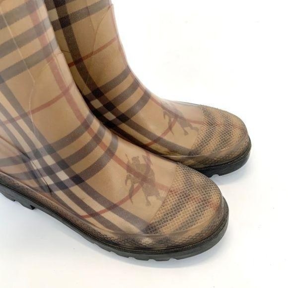Burberry Rain Boots Signature Plaid Sz 6 - Picture 2 of 4